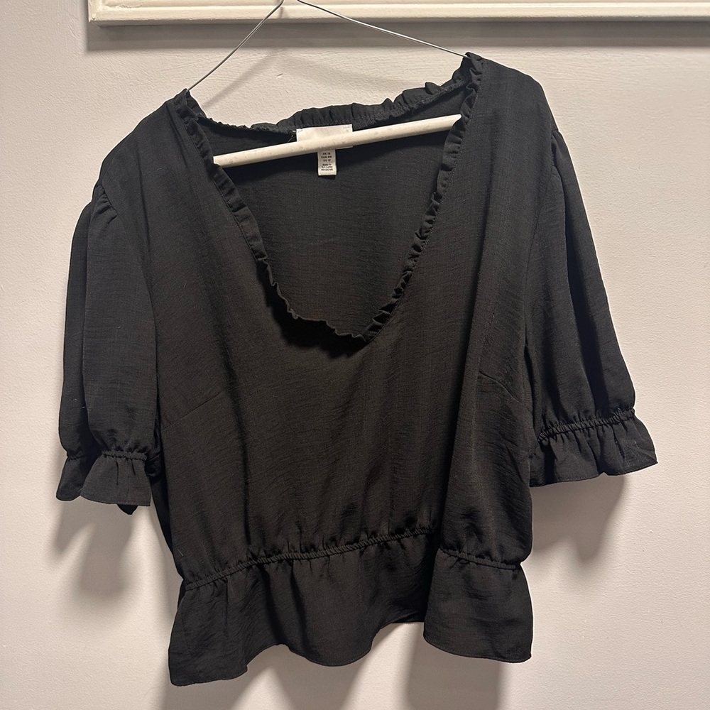 Topshop Morgan Ruffle Top, Size 12
